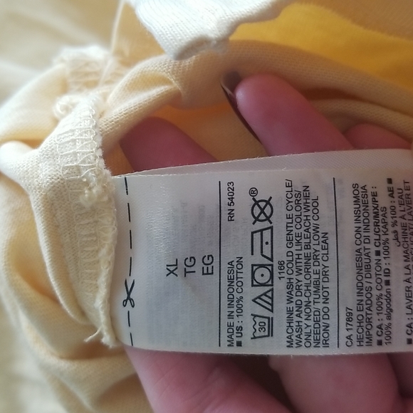 Yellow Long Sleeve T Shirt - Picture 5 of 5